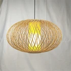 Design Decoration Beautiful Hanging Lampshade Handmade Design Bamboo Lamp Home Natural Decoration