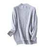 Hot Selling Custom Cashmere Knitting Pattern Woman 35% Cashmere Sweater