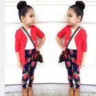 2019 kids clothing 3pcs set flower pants autumn 1 to 6 years baby girls casual clothes
