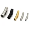 Jewelry Bayonet Clasps for Leather Bracelets Push Button Clasp Stainless Steel Leather Bracelet Clasp