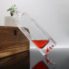 New whisky vodka 500ml super flint clear glass bottle. Bottle bottom shaped glass bottle
