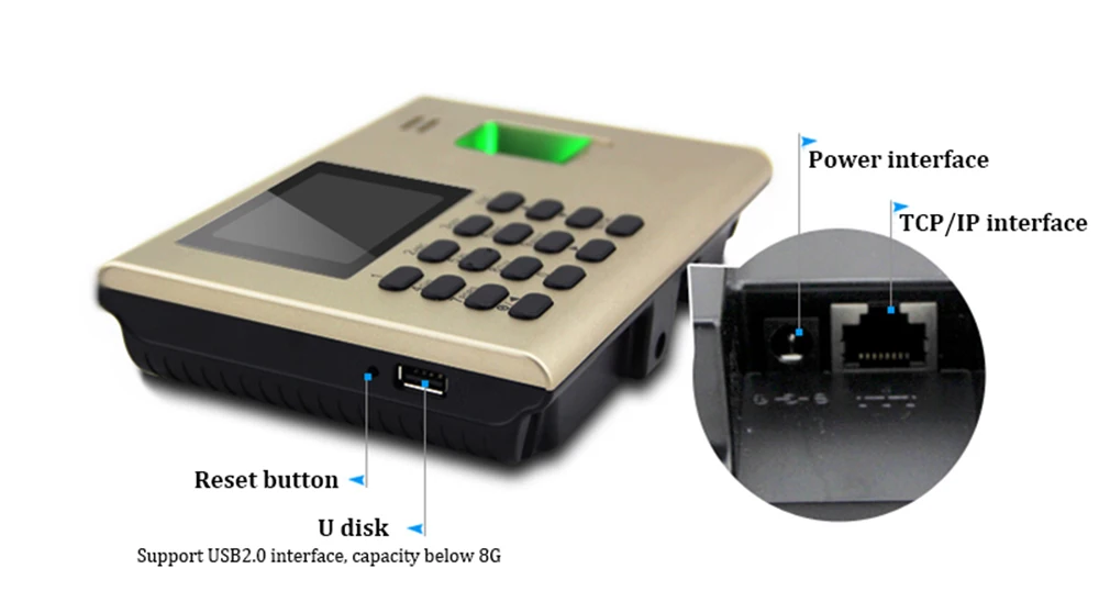 Zk K Built In Battery Linux System Usb Tcp Ip Rfid Card Fingerprint