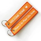 Flag Keychain Tag with Key Ring EDC for Motorcycle Scooters Cars and Gifts USA Thin Blue Line