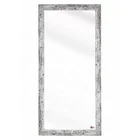 Amazon Best Seller Framed Beveled Dressing Free Standing White Distressed Wooden Full Length Mirror