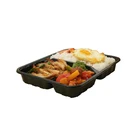3 compartment plastic disposable plates with lids
