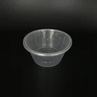 800ml Disposable Transparent Hot Soup bowls Round Plastic Bowl with Lid