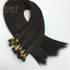 High quality straight russian blonde virgin remy human micro bead ring extensions for thin hair