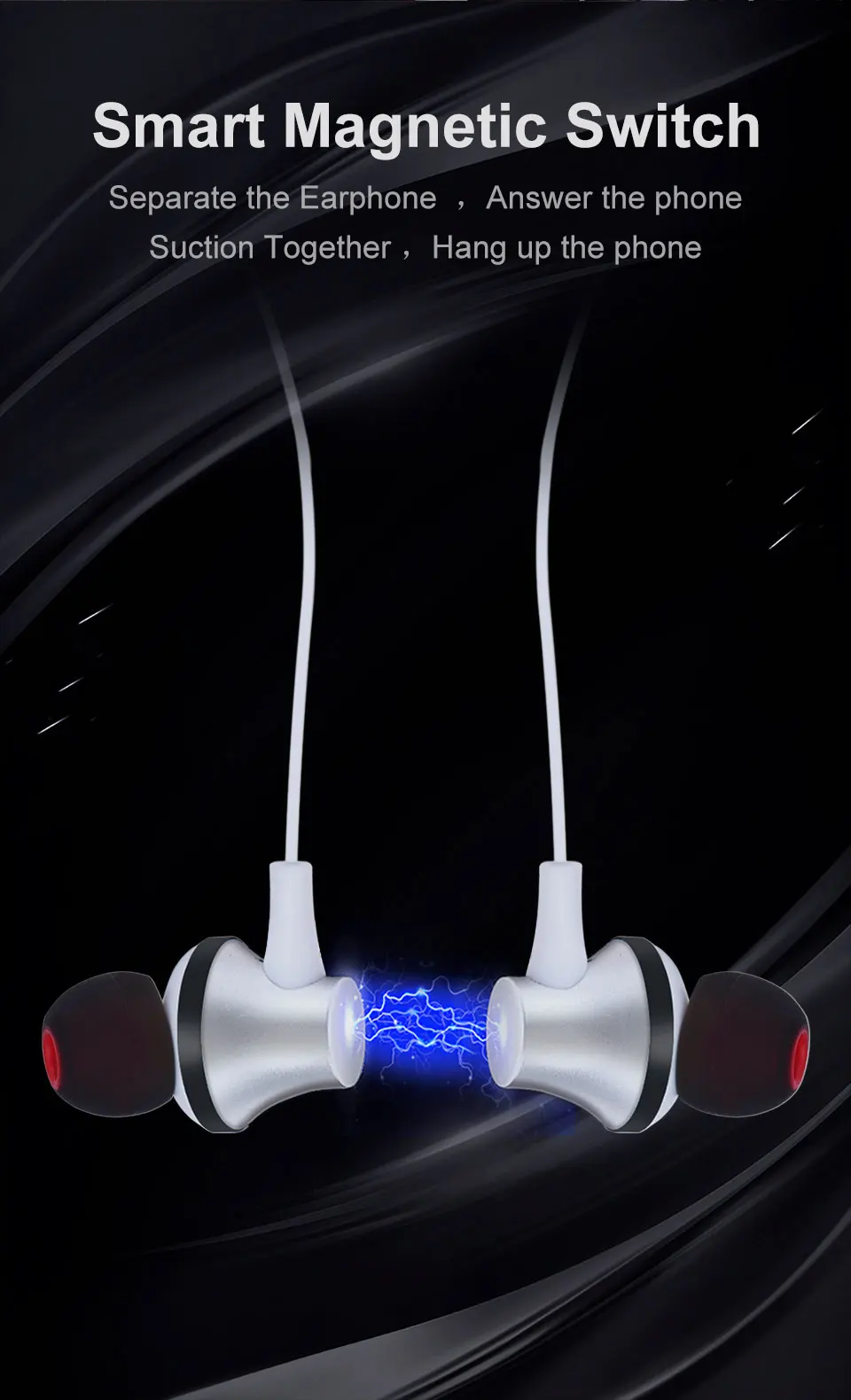 OEM earphone bluetooth with led night light colorful and beautiful bluetooth wireless cell phone headset for sport - ANKUX.COM