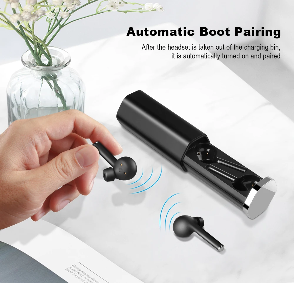 TW50 In Ear Bluetooth Earphone TWS Bluetooth V5.0 Wireless Headphone for Xiaomi Huawei - ANKUX.COM