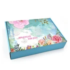 Corrugated cardboard glossy finish colored shipping boxes