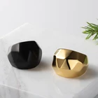 Jewelry Triangle Accept Oem Odm Craft Wolf Rings Jewelry Women Polygonal Triangle Big Ring For Mens