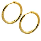Star Earring Earrings HOVANCI Pop Star Gold Plated Circle Earring Surgical Steel Big Hoop Earring