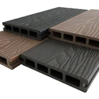 Black Composite Black Composite Decking 3D Embossing Black Composite Decking