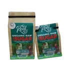 Custom Plastic Food Grade Rice Packaging Flat Bottom Plastic Zipper Rice Bag With Tin Bar