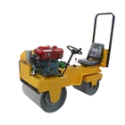 Road Roller with Double Drum and Water-Cooled Engine for Compaction