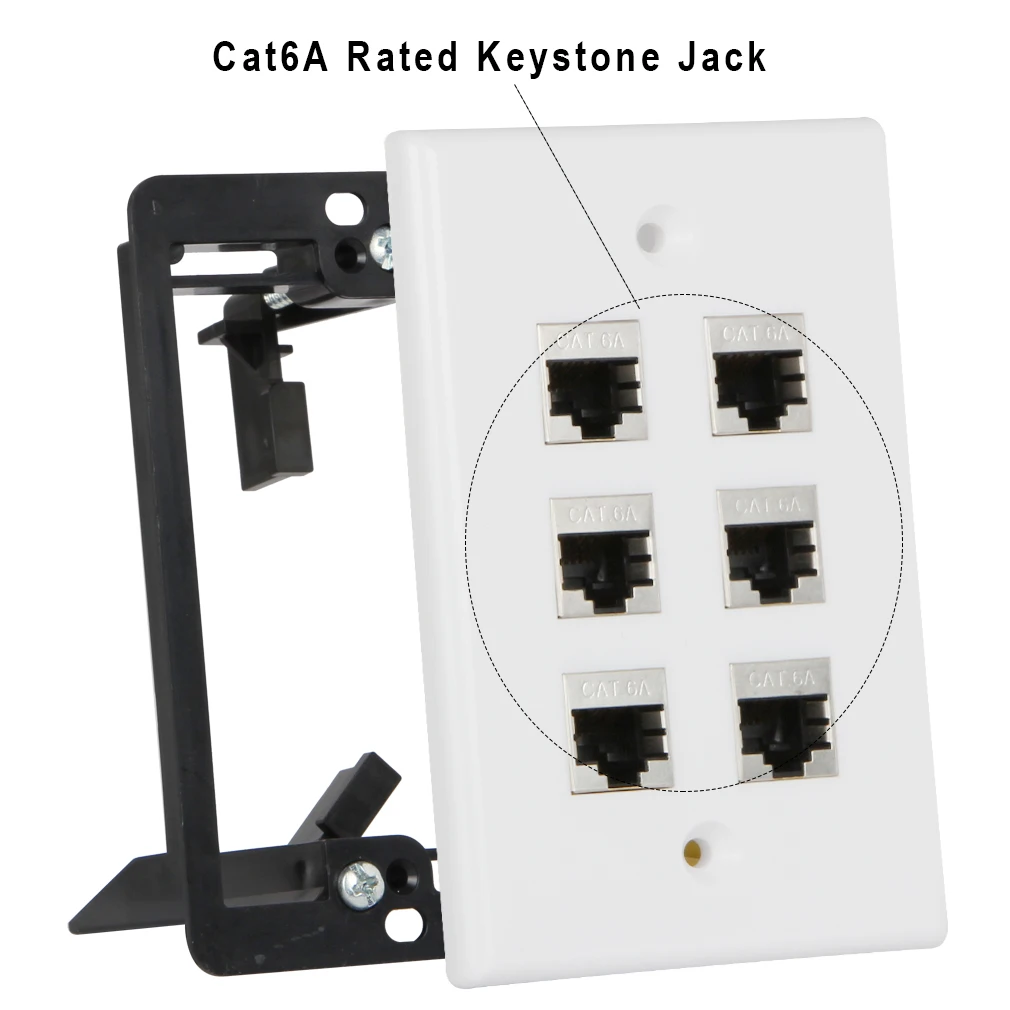 Cat A Wall Plate Port Ethernet Siding Cat Cat A White With Mounting