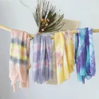 New Arrival Women Ladies Retro Colorful Handmade Tie Dye Scarf Shawl
