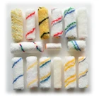 Painting tools mini size custom microfiber double color stripe roller paint brush cover