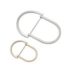 Button Alloy Buckle Button Buckle China Manufacturer Button Zinc Alloy D Type Ring Buckle For Trench Coat