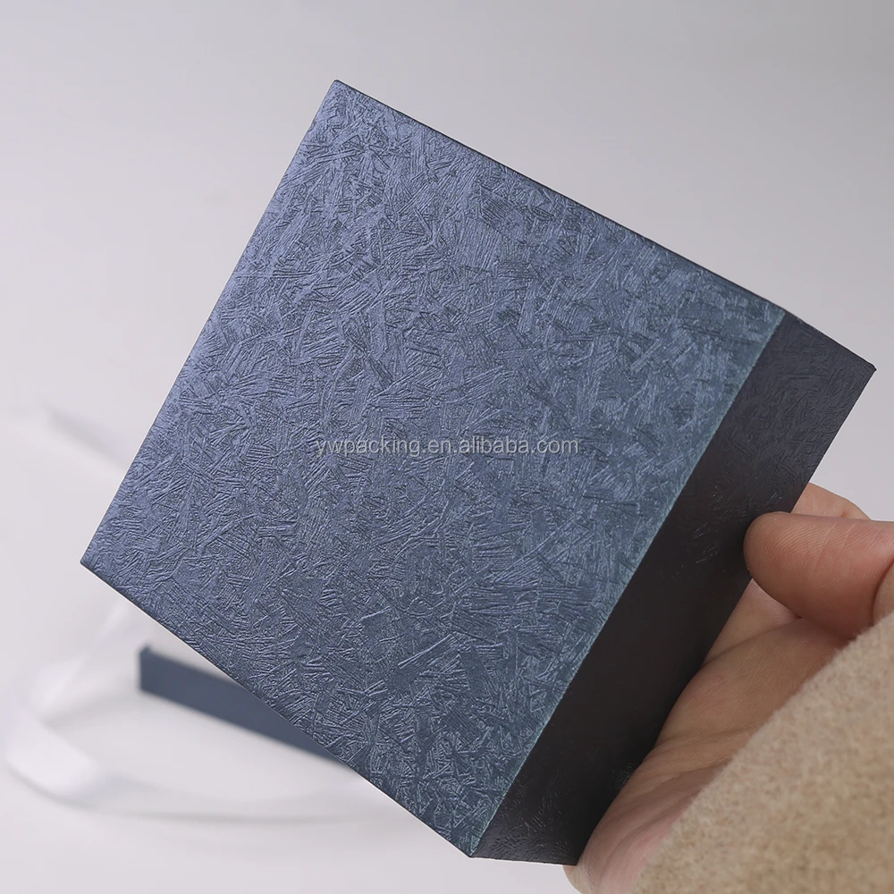 blue wood frame high grade ribbon gift packaging watch box