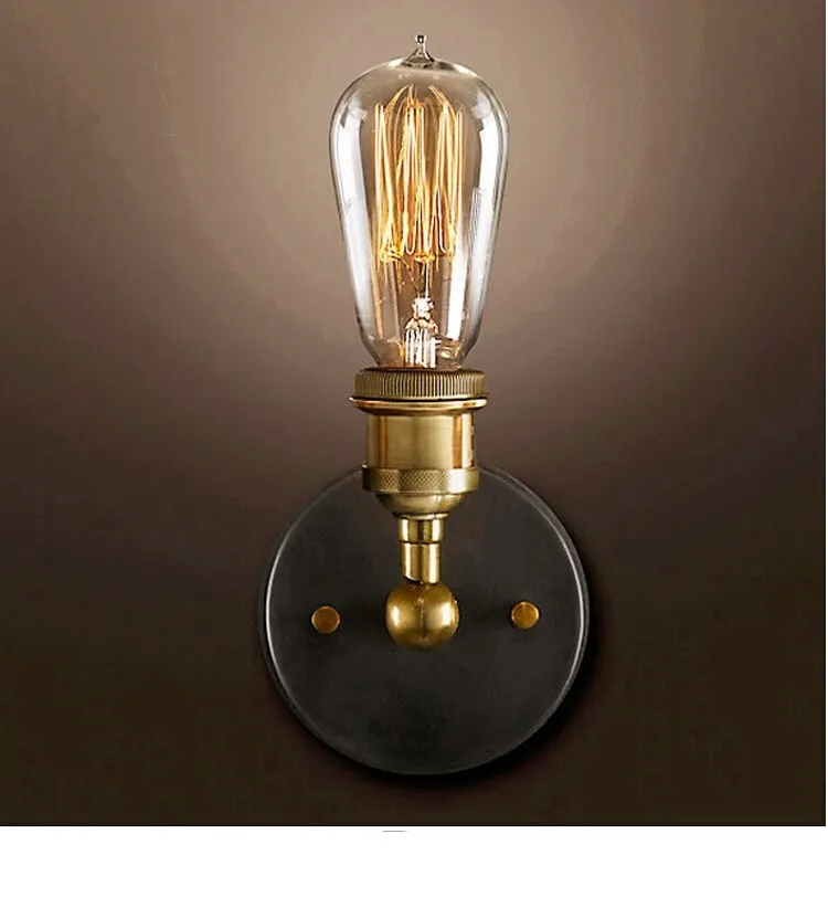 Artdecolite Modern Country Style Brass Wall Lamp E27 Wall light