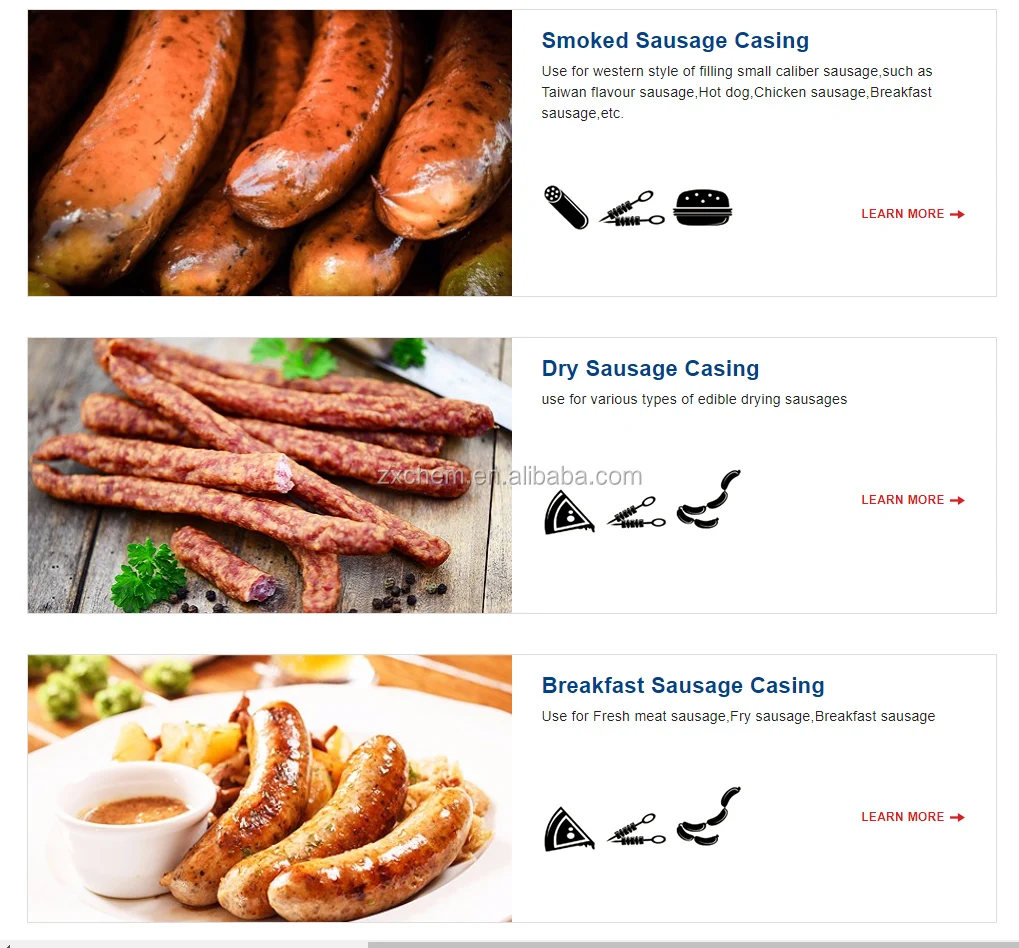 Halal Collagen sausage casing shirred type, View Dry Sausage Casing