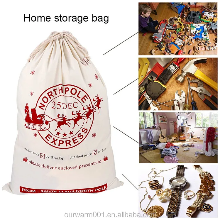xmas presents storage hessian burlap christmas santa sacks bags