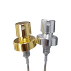 golden silver 15mm 18mm 20mm 0.08cc discharge Aluminum perfume mist sprayer crimp sprayer for bottle