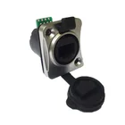 waterproof cat5 ip67 rj45 offset rg45 multi connector and jacket