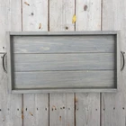 Rustic Wooden Serving Tray Farmhouse Home Decor Rustic Ottoman Tray