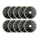 diatool 125mm Hot pressed Ultra-thin Turbo Diamond Circular Saw Blade Cutting disc for Tile Porcelain Granite
