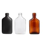 Bottles Bottle Vodka Vodka Bottle For Vodka Wholesale Flat Bottles Custom Color Amber Clear Glass Bottle Hip Flask For Vodka Whisky Spirit Liquor