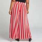 Pants Stripe Pants Women Women Summer Breathable Pants Oem Custom Women Puls Size Red Stripe Pants