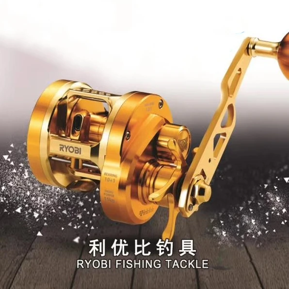 ryobi 拖动 15 千克鱼卷轴 trolling 左手或右手盐水大游戏 ryobi