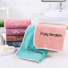 Towels 2020 New Design Letter Coral Fleece Face Sport Towels For Face Wash