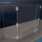 Acrylic Table Plexiglass Shield 4mm Acrylic Table Sneeze Guard Clamp-clear Plexiglass Shield