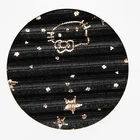 Foil Muti-process 100% Polyester Foil Stamping Press Horizontal Stripes Plain Dyed Velour Fabric