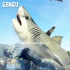 Marine Animal Model Lifesize Robotic Shark Statue