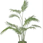 Tree For Decoration 35cm Width 40cm Height Plastic Plants Artificial Palm Tree For Indoor Decoration