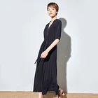 New fashion V-neck silk long dress women's medium length loose waist 100% silk dresses women lady elegant