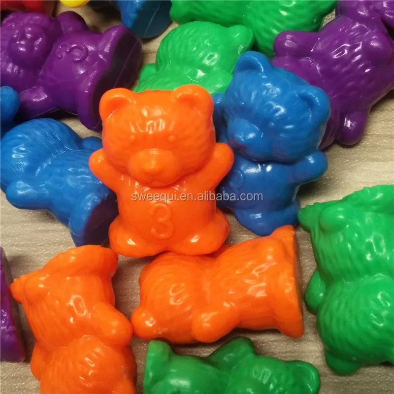 Educational Plastic Counting Bears 120 pieces per set