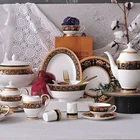 P&T Royal Ware Bone China Dinner Set Factory High Quality Decal Dinnerware