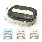 Wholesale BPA Free Microwave Safe Bento SS Inox PP PS PE Tritan Rectangle Thermo Lunch Box