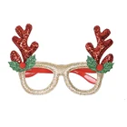 Holiday Funny Holiday Party Frames Christmas Decoration Supplies Plastic Antler Glasses