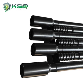 Round/hex MF T38 1220mm Threaded Drill Rod For Quarrying Tunneling Blasting