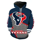 Printing 3d Hoodies Men's 3D Pullover Long Sleeve American Football Team Sports Hoodies 3D Printed Hoodies