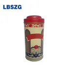 Custom-Made Tinplate Cans Round Display Tea Box Special Tin Peac Tea Can