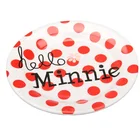 Wholesales customized logo fruit plate Japanese Style Rectangular Melamine Curved Sushi Dessert Plate