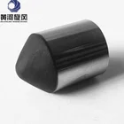 Leached Spherical PDC button inserts used for mining drill bits