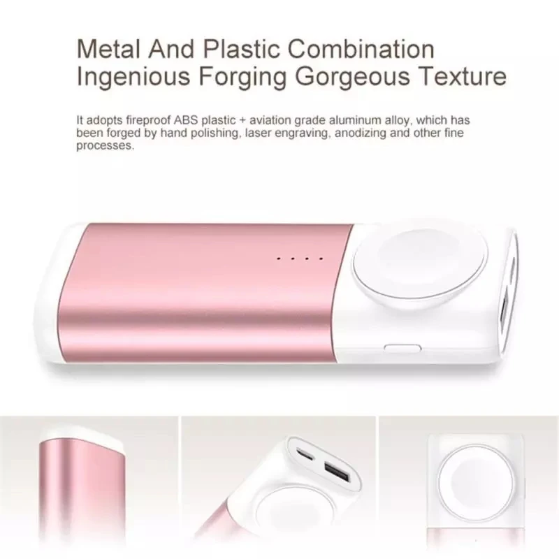 Fashion Portable Mini Power Bank for Apple Watch Wireless Charger for Iphone Watch Power Bank 5200mAh - ANKUX.COM